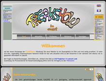 Tablet Screenshot of freakshow-in-concert.com